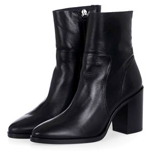 TOPSHOP Million Black Leather Sock Boots 39